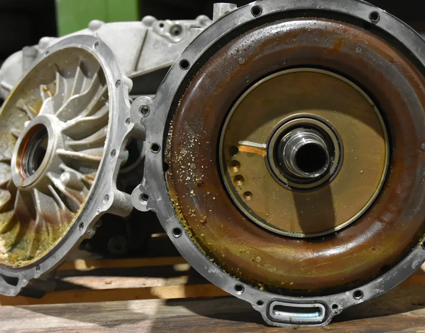 Rotor und Stator einer Tesla Drive Unit